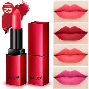 6 Colors Matte Cream Lip Stick Velvet Cosmetic Round  Lipstick Private Label