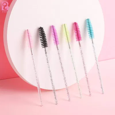 Beiqili Glitter Crystal Disposable Eyelash Brush Eyebrow Brush Mascara Wand Makeup Tools Cepillos PARA Pestaas Maquillaje