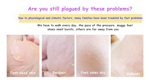Bioaqua foot massage exfoliator foot mask hydrating foot cream 180g