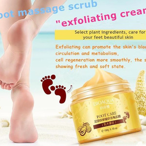 BIOAQUA Spa Massage Scrub Feet Cream Moisturizing Peeling Socks Smooth Beauty Hand Foot Care 180g