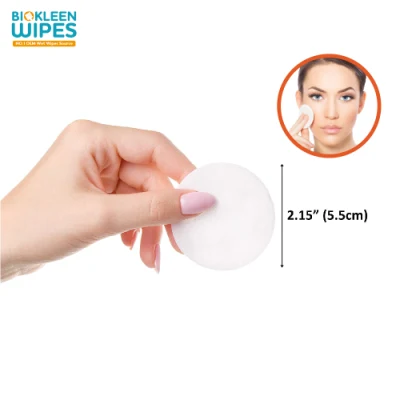 Biokleen OEM Free Sample Pad Cosmetic Makeup Product Facial Cotton Pad Feminine Makeup Remover Pads Microfiber for Sensitive Skin