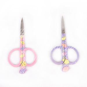 Cute Shape Stainless Steel Custom Makeup Tools Eyelash Eyebrow Extension Scissors