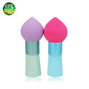 Get free $150 coupon heart shape washable Foundation Cosmetic Power Puff with handle