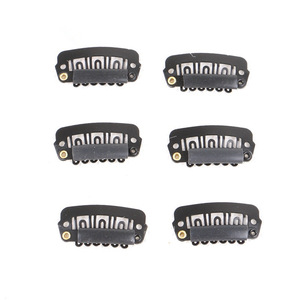 hair snap wigs clips for machine weft hair extension clip professional salon accessories