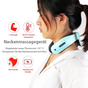 Hands-Free Cervical Massager Electric Intelligent Neck Massager with Heat