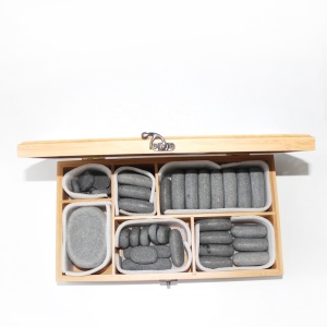 High Quality Wholesale Hot Spa Stone  Massage Stone in handmade box