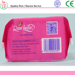 hot sale panty liner with napkins for female made in china