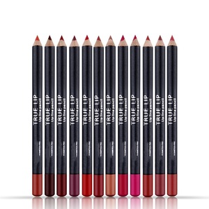 Hot selling waterproof makeup private label 12color matte lipstick multi function lipstick pencil set/ lip liner