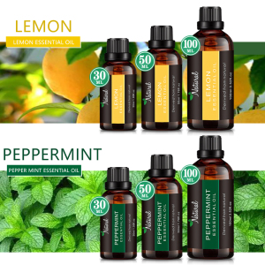 Kanho 50ML Tea Tree Lemon Lavender Peppermint Essential oil  100% Natural Aromatherapy Oil OEM