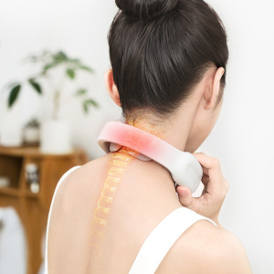 korean intelligent Infrared mini cordless neck massager remote control wireless electric neck massager