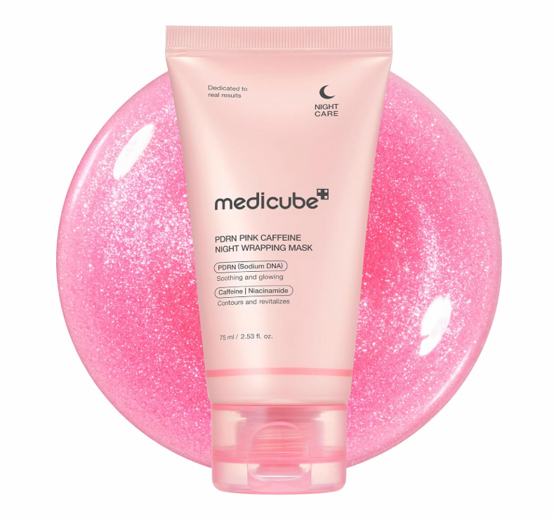 Medicube Wrapping Mask PDRN Caffeine Overnight Peel Off Facial Mask 2.53 fl.oz
