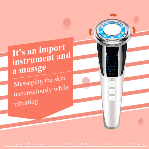 Mini Professional Ion Beauty Ultrasonic Led Photon Skin Rejuvenation Face Ice Cooling Massage Hot Cold Galvanic Facial Massager