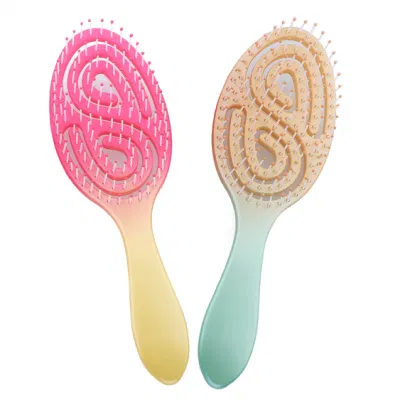 Multi-Color Big &amp; Small Plastic Detangling Hair Brush Comb Hair Styling Tools Hairbrush for Wet or Dry Hair