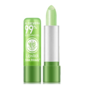 Natural Kiss Beauty Waterproof Moisturizing Lip Stick Lip Balm Color Changing Aloe Vera Lipstick  For Women