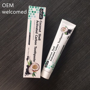 NEW ARRIVE OEM new coconut shell charcoal whitening toothpaste charcoal toothpaste oem