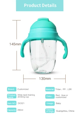 New Tritan Transparent Baby Water Bottle with Handle