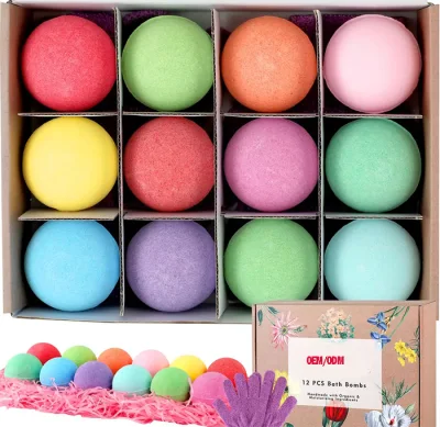 OEM Hot Sale Organic and Natural Fizz Bath Bombs SPA Bath Bombs Gift Sets with Private Label