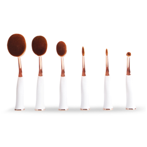 Patent Design 6pcs Magnetic Stand  Professional Makeup Brush Set Toothbrush Style Cosmetic Tools