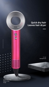 Powerful Portable Negative  Professional Hair Dryer cold quick drying Hot &Cold air Styling Tool Leafless Salon Blow Dryer