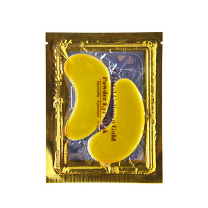 private label organic 24k gold collagen crystal gel eye mask