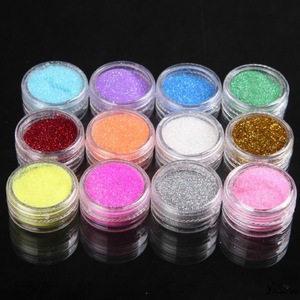 Professional Acrylic Nail art color acrylic brand Glitter powder