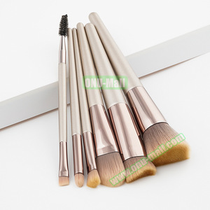 Professional Custom Logo 6pcs Super Soft Vegan Makeup Brushes