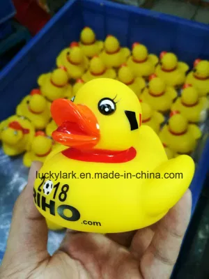 Soccer Duck PVC Duck Toy Bathroom Duck Duck Gift Toy Dragon Duck Toy