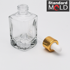 Square Glass Dropper Bottle 50ml for essential oil