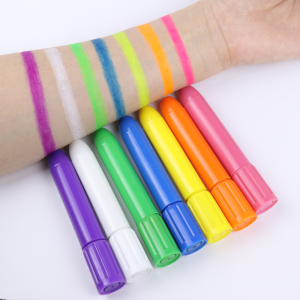 Water Based twist uv neon Face body Paint Crayons face painting sticks glow in the dark paint for kids