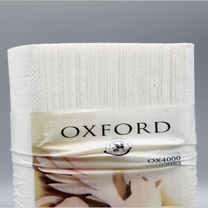 white 100% sustainable virgin fiber interleaved toilet paper