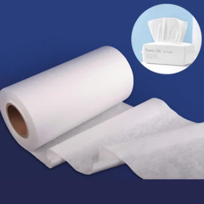 Wholesale Factory Price Spunlaced Nonwoven Rolls Customized 100%Viscose and Polyester