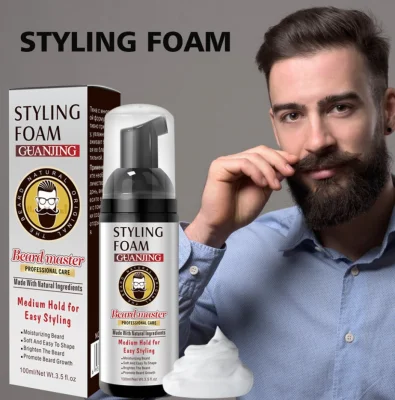 Wholesale Hot Product Beard Care Mousse Shape Moustache Effective Moisturizing Beard Styling Foam