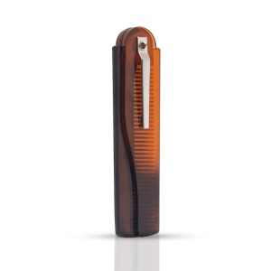 Wholesale portable plastic folding comb men beard pocket comb