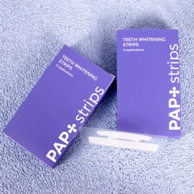 Wholesale Private Label Professional No Peroxide Home Use 4 Layers Pap Teeth Whitening Dry Strips