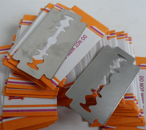 wholesale removable shaving double edge stainless steel platinum hair cutting razor blade shaving