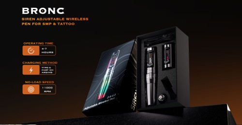 MICEYA 2 Battery Adjustable Stroke PMU Machine Custom Wireless PMU Permanent Makeup Machine for SMP and Tattoo