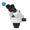 3.5X-180X Simul-Focal Trinocular Microscope Head with Auxiliary Lens