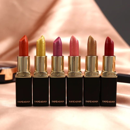 Dynamic Color-Changing Lipstick Collection Featuring Nine Shades, Gold Dust Pigments & Smooth Matte Texture