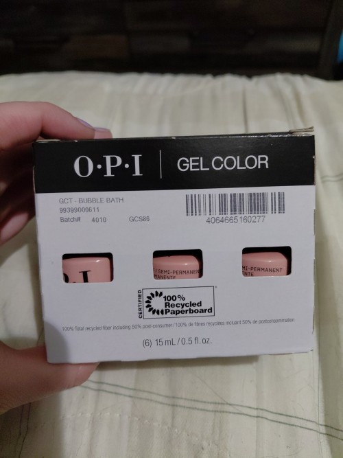 OPI Gelcolor Nail Polish Bubble Bath 15ml
