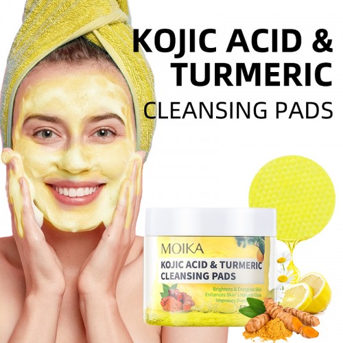 Turmeric Curcumin Facial Pad For Exfoliation Cleansing Cotton Pad