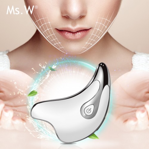 Personal Skin Care Massager Facial Lifting Therapy Device Dolphin Shape 360° Guasha Massage Tool