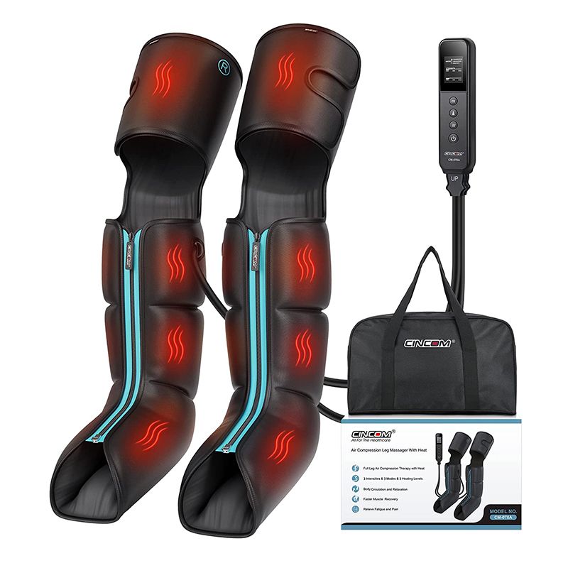 Foot Massager with Heat for Circulation Upgraded Full Leg and Foot Air Compression Boots Massager for Foot Calf and Thigh Massage