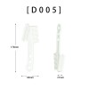 Comb for Hair Dye Double Side PP plastic Comb for Salon Hair Color