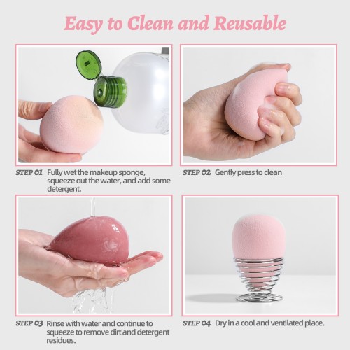 Wholesale Premium Makeup Sponge Set in Jar - Flawless Blending for Foundation & Powder