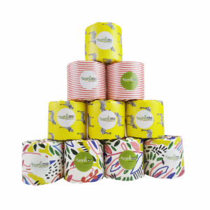 100% Virgin Bamboo Pulp Biodegradable Soft Toilet Paper Bathroom Small Roll Toilet Paper