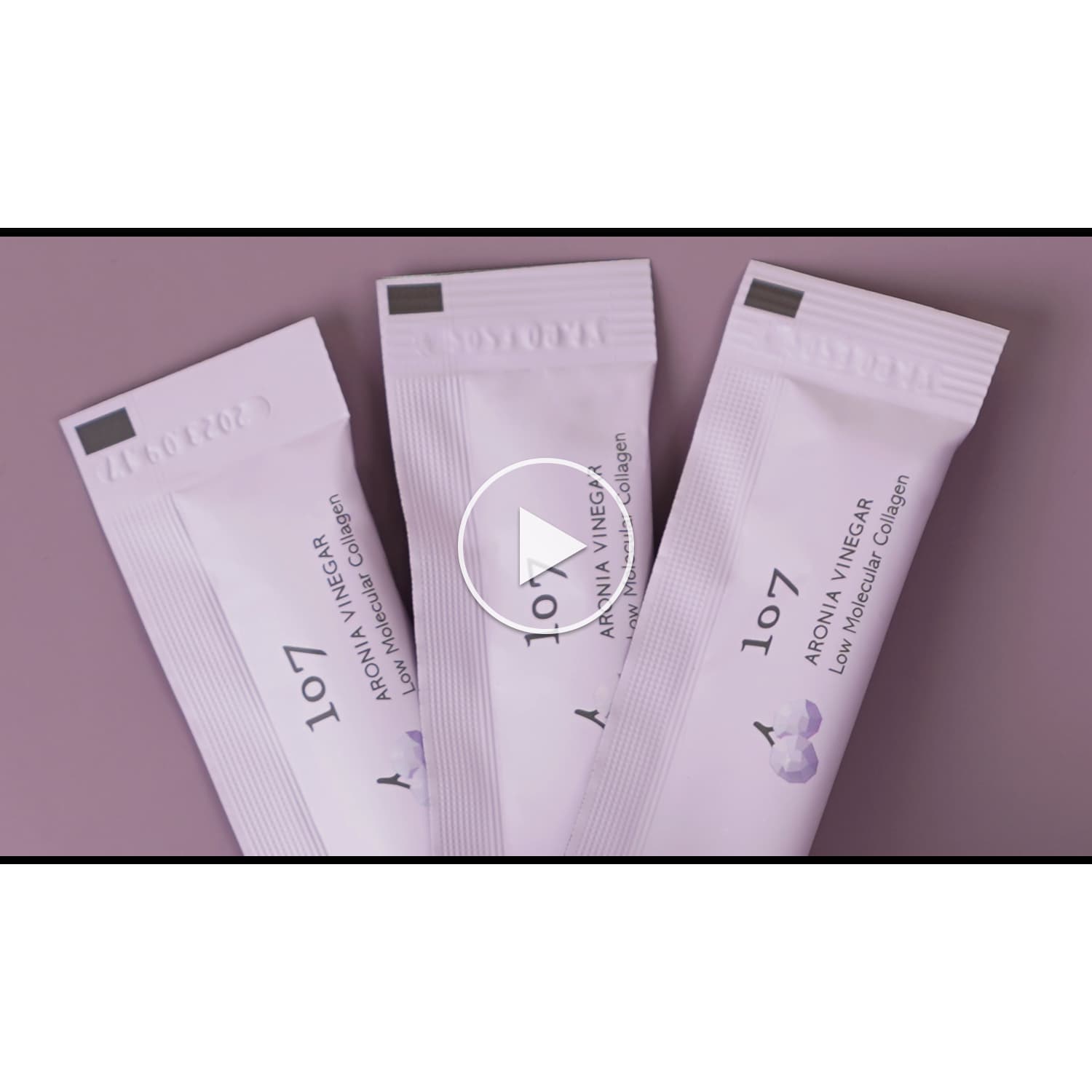 107 ONEOSEVEN ARONIA VINEGAR Low Molecular Collagen 20g x 14 pouches, Collagen jelly stick, Vitamins