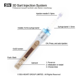 2017 professional ABS material mesopen handheld multi needles vital injector water mesogun mesotherapy gun