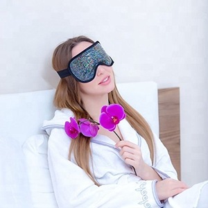 2018 new fashion ideas Amazon hot sale China factory beauty personal care therapy hot cold sleep pack gel glitter eye mask