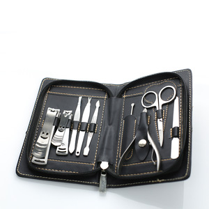 9 PCS Nail Tools Manicure & Pedicure Set With Case