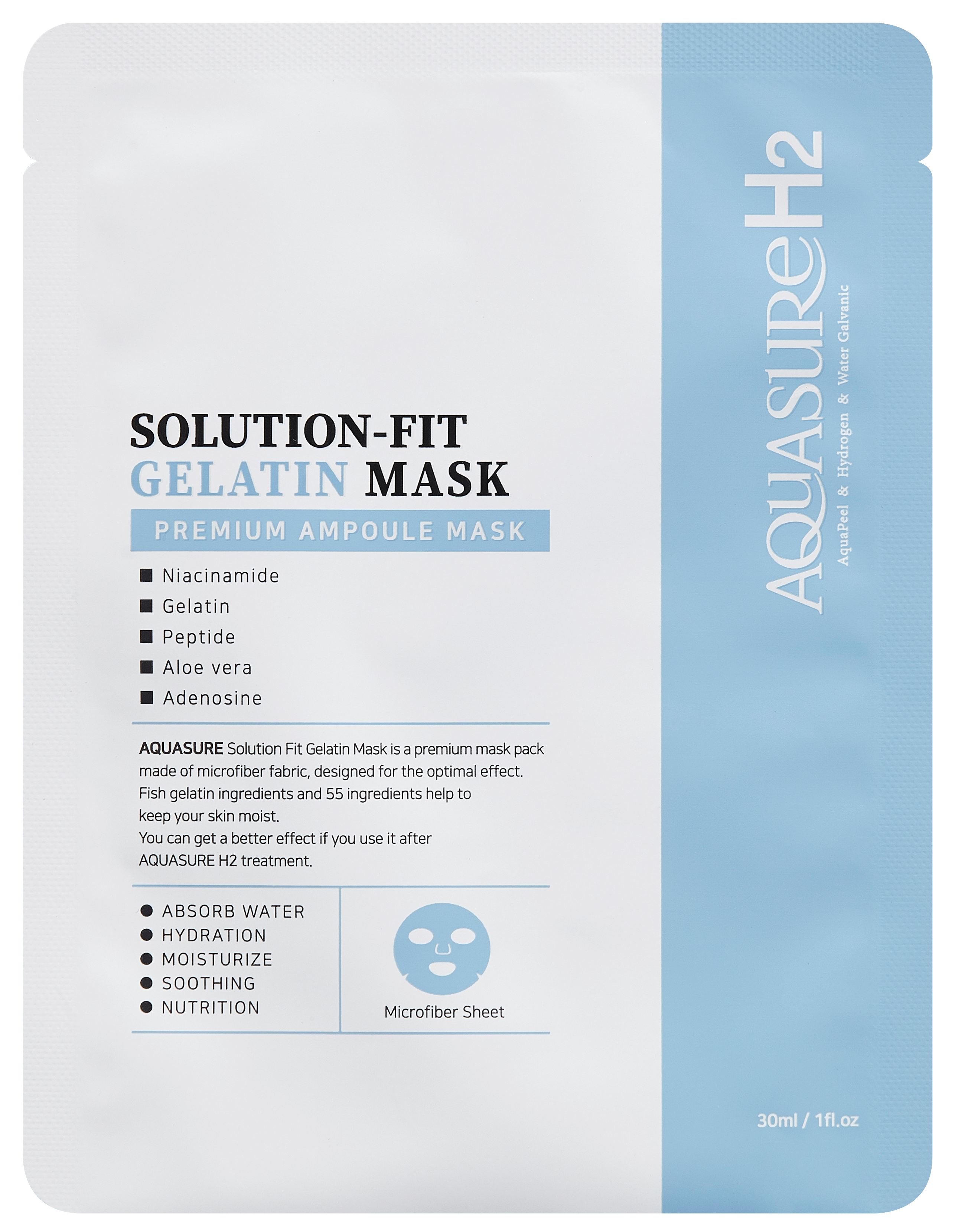 AQUASURE H2 Gelatin Mask Sheet